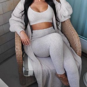 Taupe 3 pice legging set